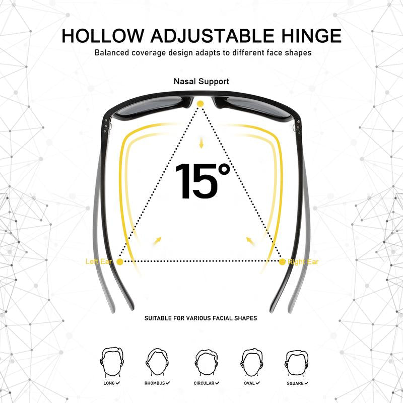 Arttodo UV Polarized Sunglasses for Men, Lightweight Sunglasses with UV Protection for Golf, Golf Accessories for Man, Golf Gift